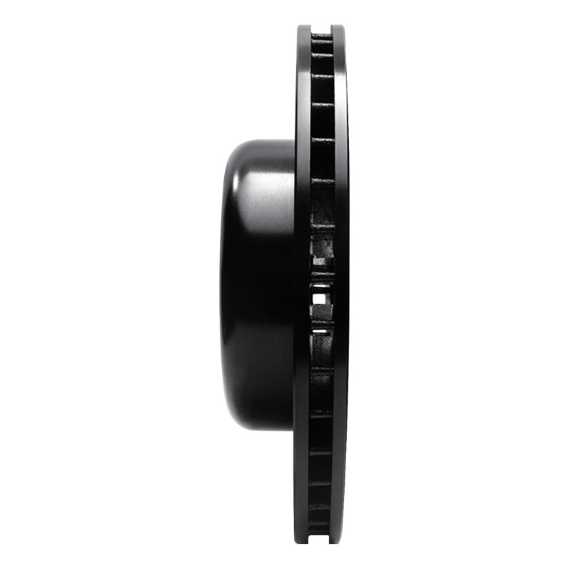 BMW 650I Convertible Brake Rotor (1) - Front Right - R1 Concepts - Drilled & Slotted - Black - `04-`10